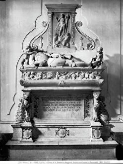 Images Dated 6th December 2012: Funeral monument of Leonardo Tomacello, located in the Ruffo di Bagnara Chapel in the Church of