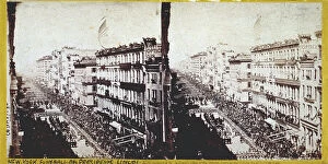 Images Dated 28th March 2008: Funeral of President Lincoln, in New York