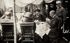 Images Dated 9th November 2011: Gabriele D'Annunzio taking part in a banquet of hounour, held during the occupation of Fiume by