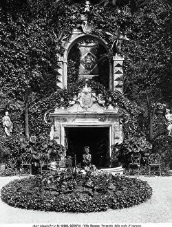 Images Dated 6th March 2009: Detail of the garden down the entrance stairs to the Villa Rosazza of Genoa