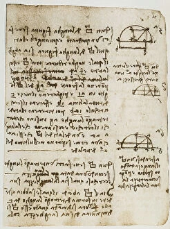 Images Dated 1st October 2009: Geometric study on rectangles, triangles and squares, writings belonging to the Codex Forster I