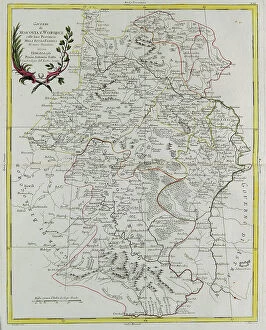 Images Dated 18th May 2010: Governances of Moscow and Voronez with their provinces in European Russia, engraving by G