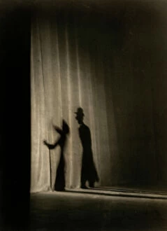 Images Dated 3rd December 2010: 'Gran Variet', shadows of actors on the curtain of a theater
