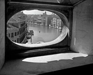 Images Dated 26th May 2011: The Grand Canal seen from a small window in Palazzo Baldi, Venice
