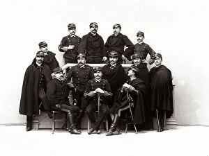 Images Dated 31st March 2010: Group photo of 'bersagliere' officers, 11th batallion