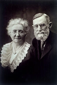 Images Dated 23rd November 2009: Half-length portrait of an elderly married couple. The woman is wearing a dress with a lace collar