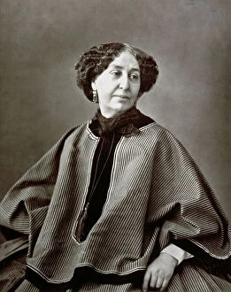 Images Dated 24th September 2008: Half-length portrait of the French writer George Sand