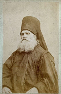 Images Dated 2nd November 2011: Half-length portrait of an old religious of the Russian Orthodox Church