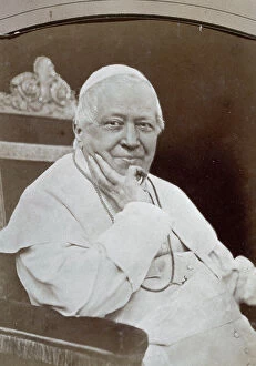Images Dated 24th September 2008: Half-length portrait of Pope Pius IX, in the world Giovanni Maria Mastai Ferretti
