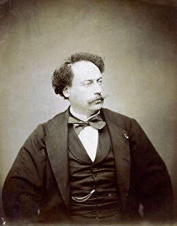 Images Dated 16th May 2011: Half-length portrait of the popular French novelist Alexandre Dumas fils