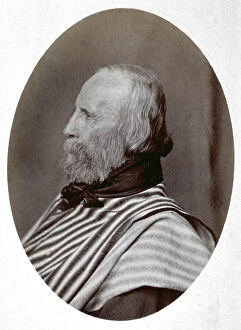 Images Dated 26th October 2010: Half-length portrait, in profile, of the patriot of the Risorgimento Giuseppe Garibaldi