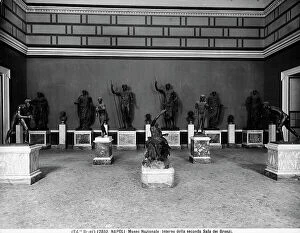 Images Dated 22nd December 2010: Hall of bronzes inside the National Archaeological Museum of Naples