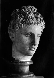 Images Dated 25th May 2010: Head of Apollo, marble, National Archaeological Museum, Venice