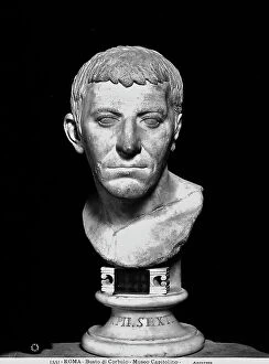 Images Dated 22nd December 2011: Head of the Roman general Corbulon preserved in the Capitoline Museum, Rome