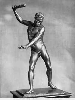 Images Dated 29th July 2009: Hercules with a club, small bronze by Giambologna, Bargello National Museum, Florence