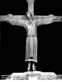Images Dated 10th August 2011: The Holy Aspect without paludaments; wooden crucifix preserved in the Templet of the Holy Aspect