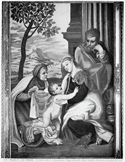 Images Dated 29th September 2009: Holy Family with St. Anne, tapestry, villa di Poggio Imperiale, Florence