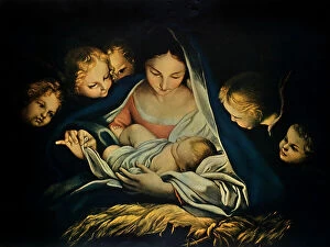 Images Dated 9th March 2011: The Holy Night, oil on canvas, or Carlo Maratta Carlo Maratta (1625-1713), Gemldegalerie, Dresden
