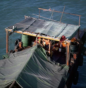 Images Dated 26th October 2009: Hong Kong. Junks (chinese sailboats) sailing