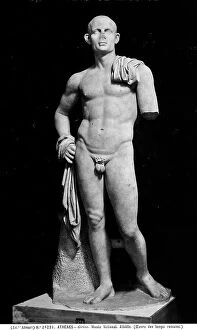 Images Dated 11th April 2012: Image representing the statue of an athlete. Work preserved in the National Museum of Rome