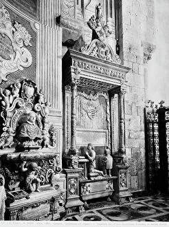 Images Dated 19th May 2009: Inner view of the Cathedral of Catania with the monument to the Viceroy of Sicily