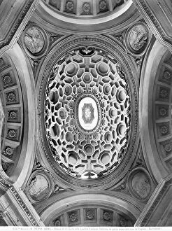 Images Dated 9th July 2009: Inside the dome of the Church of San Carlo alle Quattro Fontane known as San Carlino