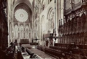 Images Dated 23rd February 2012: Interior of the cathedral of Durham