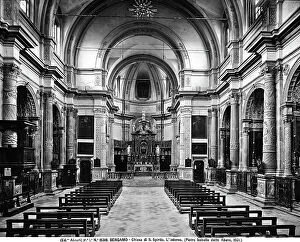 Images Dated 28th December 2012: Interior of the church of Santa Spirito in Bergamo