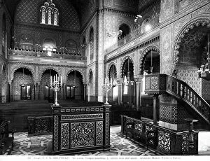 Images Dated 12th April 2010: The interior of the Great Synagogue of Florence or Tempio Maggiore