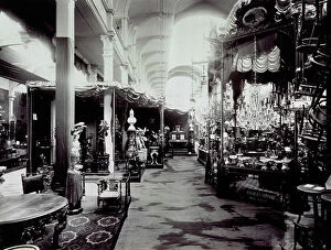 Images Dated 30th November 2010: Interior of a pavilion installed for the international exposition in Turin in 1884