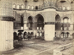 Images Dated 5th May 2011: Interior of the Sultan Ahmet Camii, or Blue Mosque, Istanbul