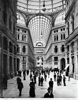 Images Dated 1st February 2011: Interior of the Umberto I Gallery in Naples: work of Ernesto de Mauro built between 1887-1890
