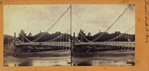 Images Dated 7th November 2011: Iron bridge, Florence. Stereoscopic photograph
