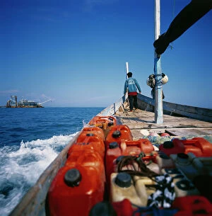 Images Dated 6th September 2011: Island of Java. Jakarta. Prahos motor for deep sea fishing