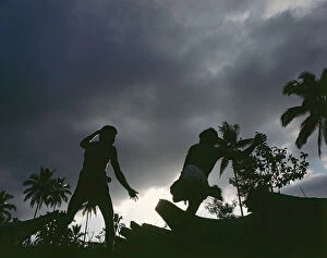 Images Dated 25th July 2011: Island of Sulawesi (Celebes), Ethnic group toraja: fight ritual of young people