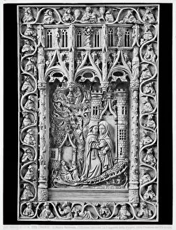 Images Dated 2nd July 2009: Ivory tablet depicting the Legend of the Virgin, from Carrand Collection