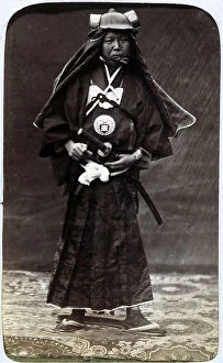 Images Dated 23rd November 2011: A Japanese man in traditional costume