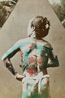 Japan: Japanese Tattoo: Japanese man with tattooed body
