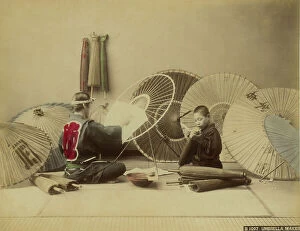 Japan: Japanese umbrella artisans