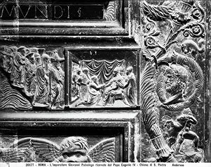 Images Dated 12th May 2010: John VIII and his entourage set sail from Constantinople, detail of Main door of St