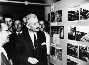 Images Dated 10th October 2011: The journalist Ferruccio Parri (1890-1981) at the Reconstruction Exhibition, Milan