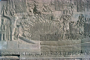 Images Dated 25th October 2011: Kom Ombo on the banks of the Nile-sailing to Edfu is the temple to the god Sobek and Harores