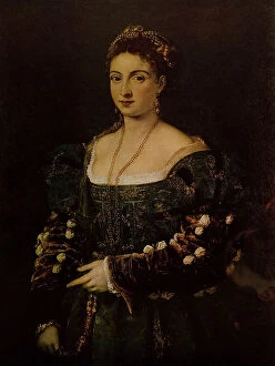 Images Dated 23rd February 2011: La bella, oil on canvas, Tiziano Vecellio (1487/90-1576), Palatine Gallery and Royal Apartments