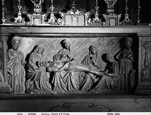 Images Dated 26th May 2010: Lamentation over the Dead Christ, Church of San Fermo, Verona