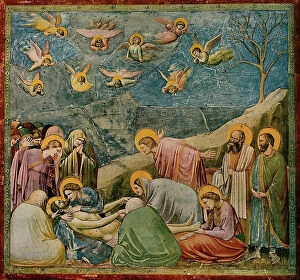 Images Dated 3rd March 2011: Lamentation over the Dead Christ, fresco, Giotto (Giotto di Bondone) (c)