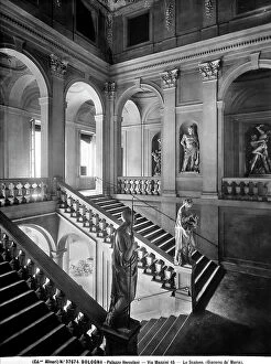 Images Dated 17th April 2012: The large staircase of Palazzo Hercolani, current location of the Department of Political Science