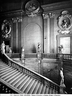 Images Dated 17th April 2012: The large staircase of Palazzo Ruini, current Court House, Bologna. Work built on a project of G. B