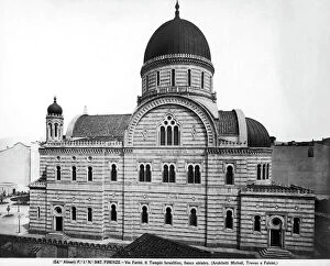 Images Dated 12th April 2010: The left side of the Great Synagogue of Florence or Tempio Maggiore