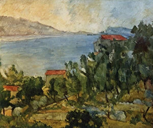 Images Dated 16th March 2011: L'Estaque; painting by Paul Czanne. French Private Collection