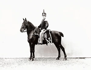 Images Dated 25th February 2008: Lieutenant Guicciardini wearing his Royal Guard uniform, photographed on horseback